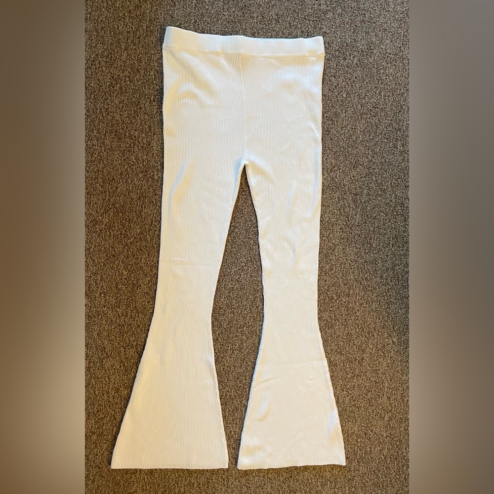 Revolve brand Lita by Ciara ribbed flare leggings.